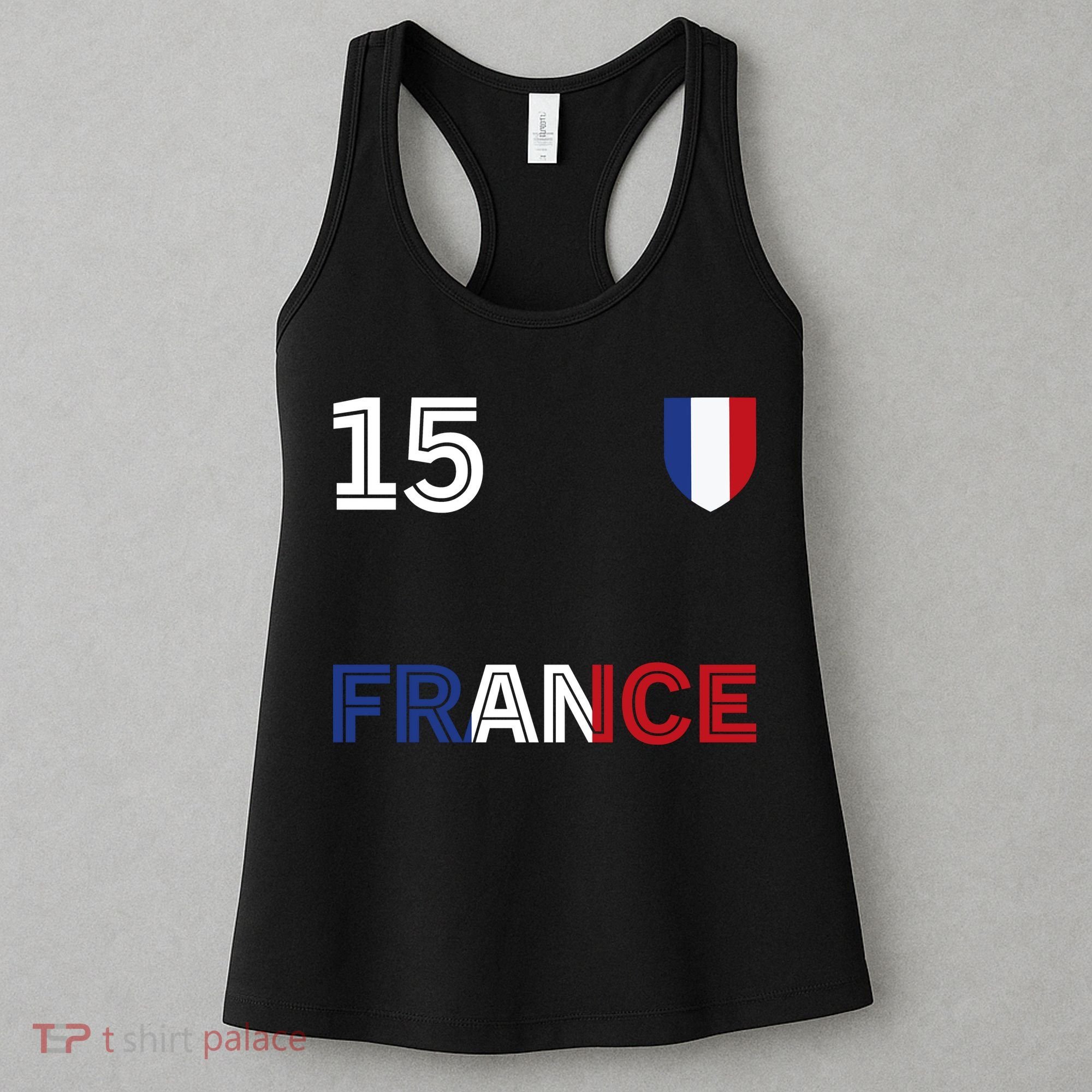 French Football 15 Jersey France Soccer Fan Women's Tank Top
