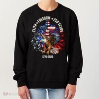 Faith Freedom 250 Years 1776-2026 Women's Sweatshirt thumb 0