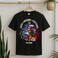 Faith Freedom 250 Years 1776-2026 T-Shirt thumb 2