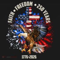 Faith Freedom 250 Years 1776-2026 Women's Hoodie thumb 2