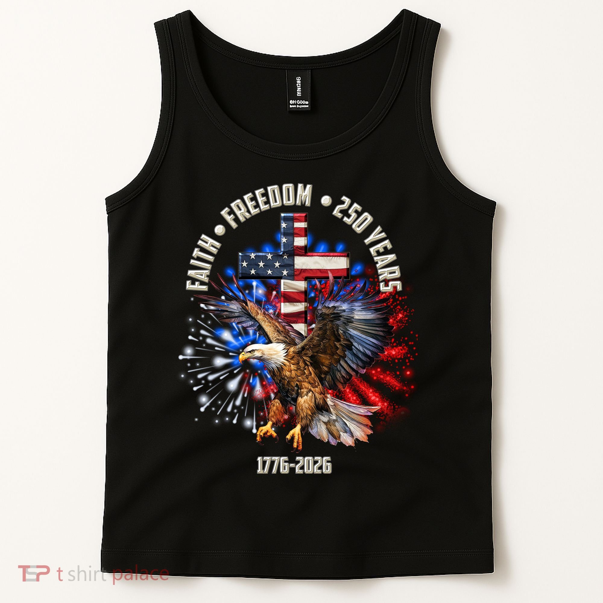 Faith Freedom 250 Years 1776-2026 Tank Top