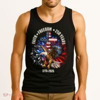 Faith Freedom 250 Years 1776-2026 Tank Top thumb 3