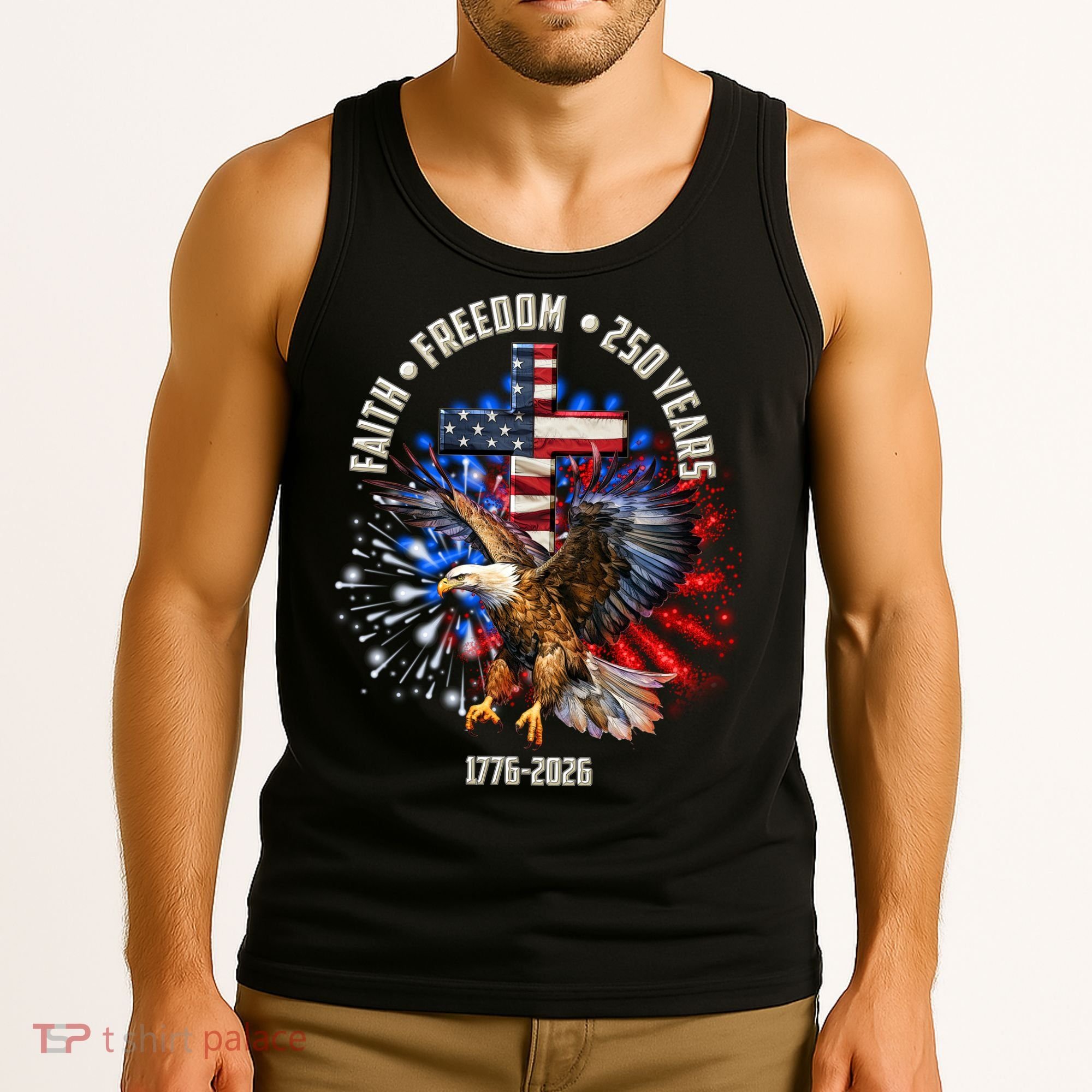 Faith Freedom 250 Years 1776-2026 Tank Top