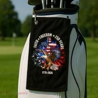 Faith Freedom 250 Years 1776-2026 Golf Towel thumb 2