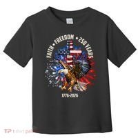 Faith Freedom 250 Years 1776-2026 Toddler T-Shirt thumb 0