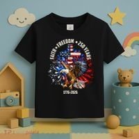 Faith Freedom 250 Years 1776-2026 Toddler T-Shirt thumb 3