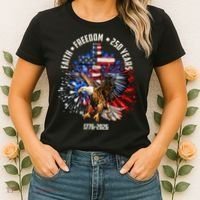 Faith Freedom 250 Years 1776-2026 Women's T-Shirt thumb 2
