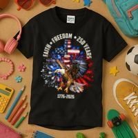 Faith Freedom 250 Years 1776-2026 Kids T-Shirt thumb 3