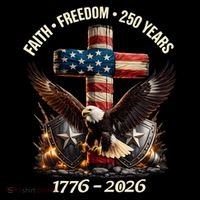 Faith Freedom 250 Years 1776-2026 250th American Anniversary Stripe Pom Pom Beanie thumb 2
