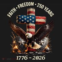 Faith Freedom 250 Years 1776-2026 250th American Anniversary Women's Hoodie thumb 2