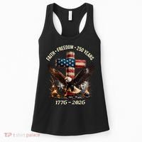 Faith Freedom 250 Years 1776-2026 250th American Anniversary Women's Tank Top thumb 0