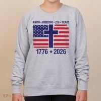 Faith Freedom 250 Years Anniversary Women's Sweatshirt thumb 0