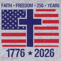 Faith Freedom 250 Years Anniversary Women's Sweatshirt thumb 2