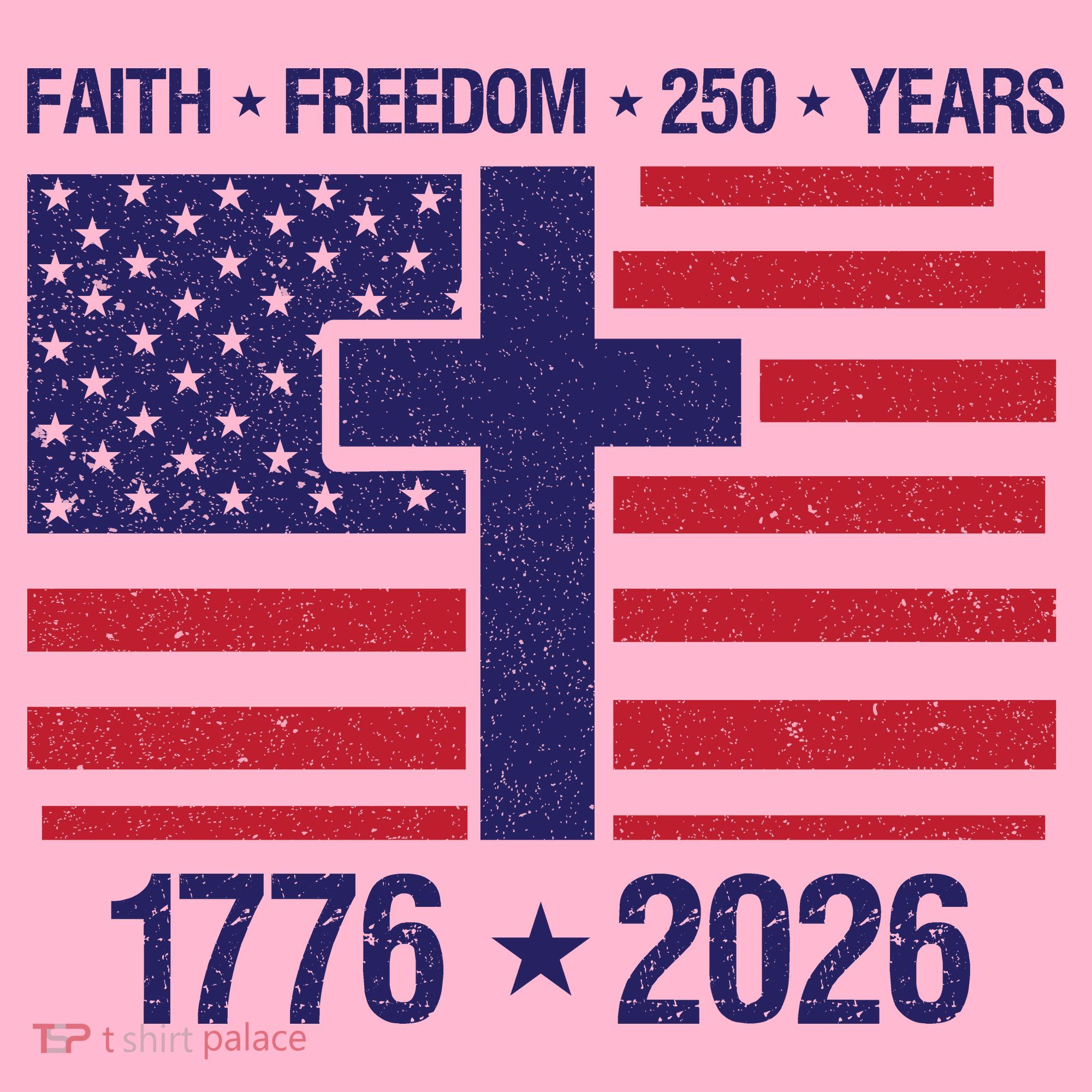 Faith Freedom 250 Years Anniversary Coaster