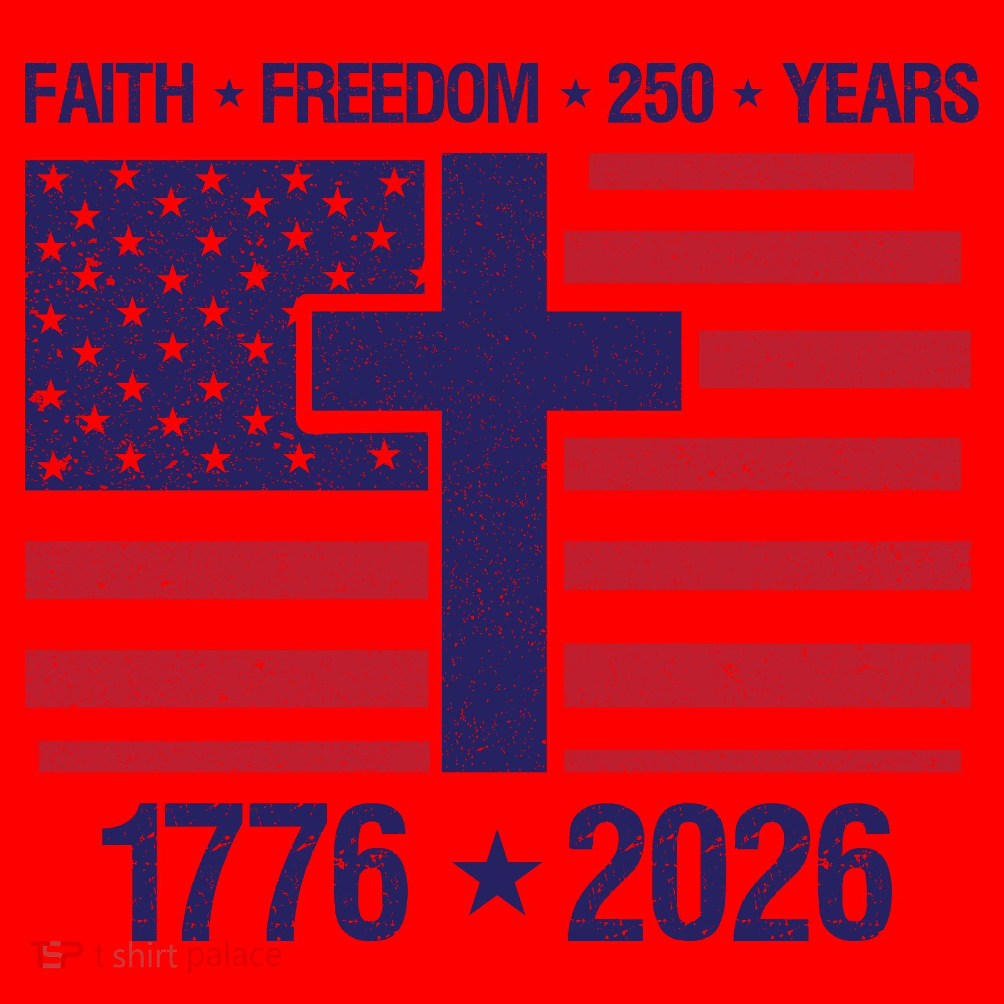 Faith Freedom 250 Years Anniversary Santa Hat