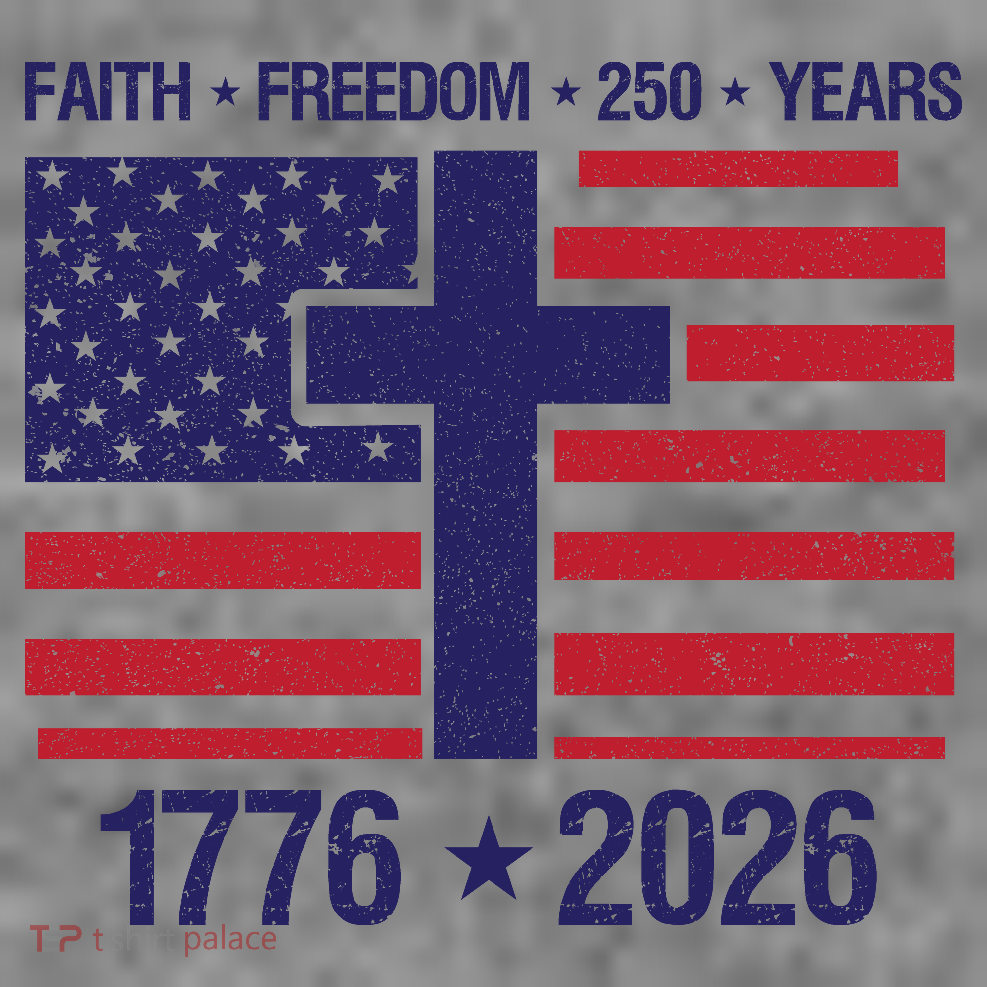 Faith Freedom 250 Years Anniversary Toddler Hoodie