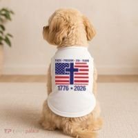 Faith Freedom 250 Years Anniversary Doggie Tank thumb 2