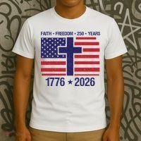 Faith Freedom 250 Years Anniversary T-Shirt thumb 3