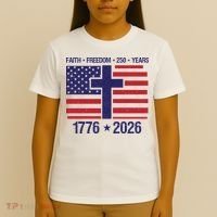 Faith Freedom 250 Years Anniversary T-Shirt thumb 4