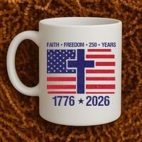 Faith Freedom 250 Years Anniversary Coffee Mug thumb 2