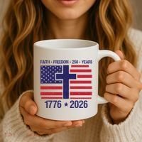 Faith Freedom 250 Years Anniversary Coffee Mug thumb 3