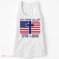 Faith Freedom 250 Years Anniversary Women's Tank Top thumb 0