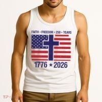 Faith Freedom 250 Years Anniversary Tank Top thumb 3