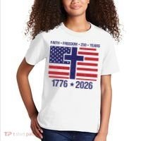 Faith Freedom 250 Years Anniversary Kids T-Shirt thumb 2