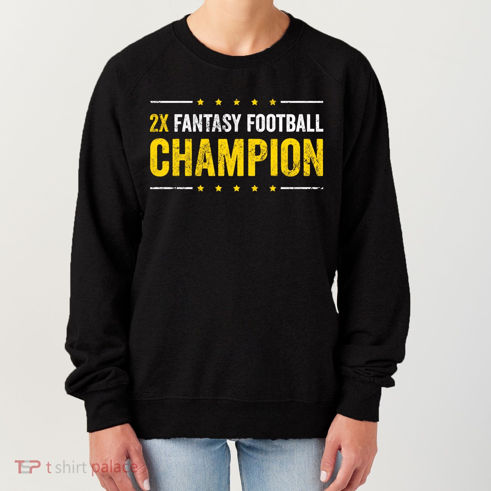 Fantasy Football 2 Time Winner Champ Champion Cool Gift Women's Sweatshirt
