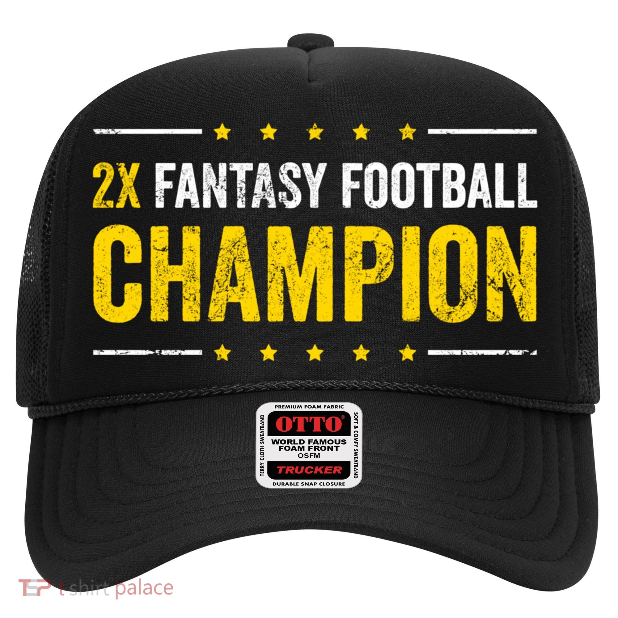 Fantasy Football 2 Time Winner Champ Champion Cool Gift Hat