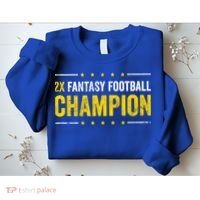 Fantasy Football 2 Time Winner Champ Champion Cool Gift Sweatshirt thumb 2