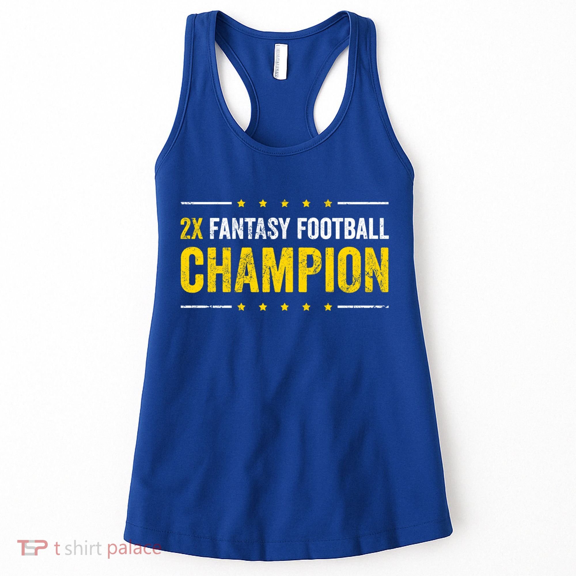 Fantasy Football 2 Time Winner Champ Champion Cool Gift Women's Tank Top