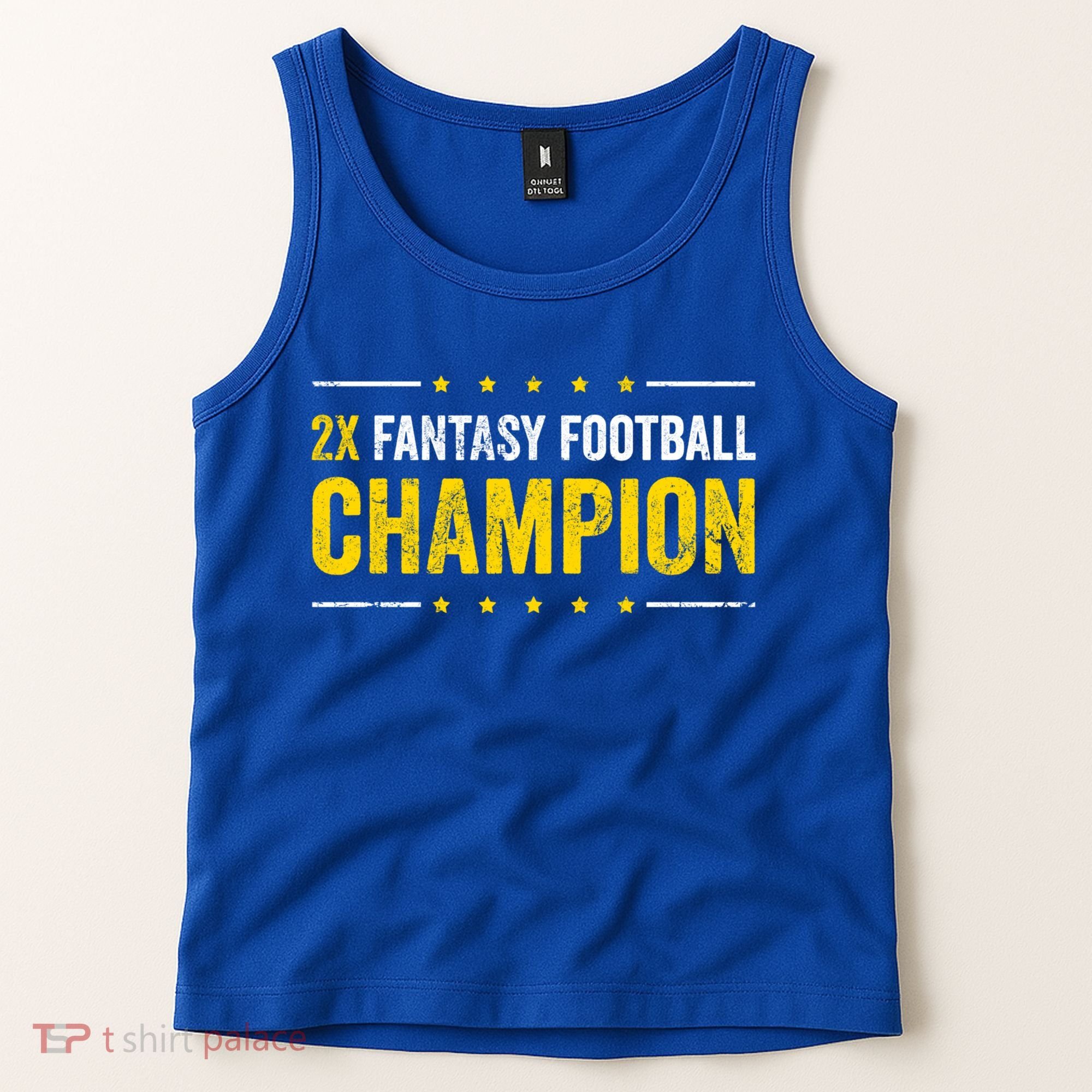 Fantasy Football 2 Time Winner Champ Champion Cool Gift Tank Top
