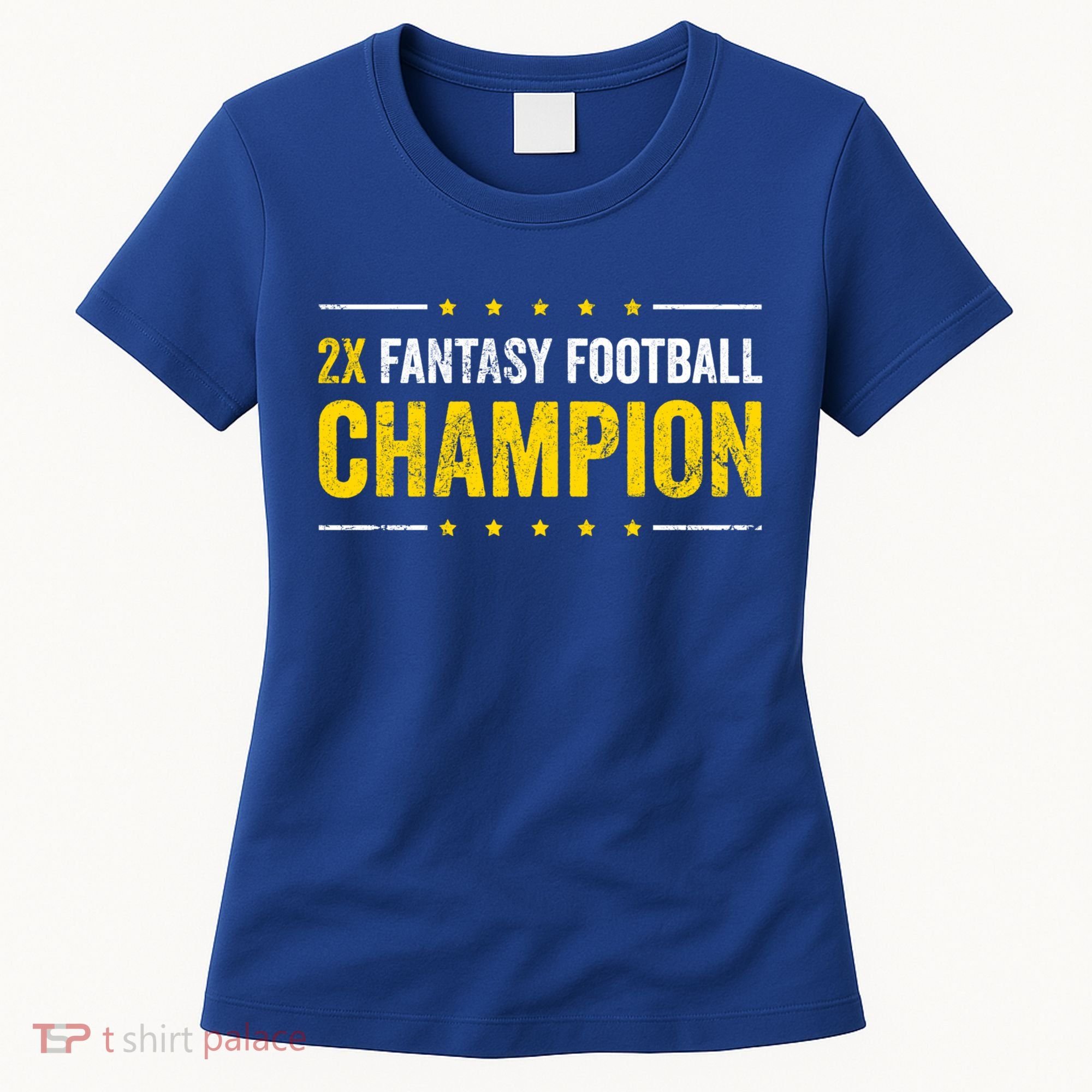 Fantasy Football 2 Time Winner Champ Champion Cool Gift Women's T-Shirt
