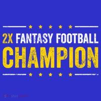 Fantasy Football 2 Time Winner Champ Champion Cool Gift Kids Sweatshirt thumb 2