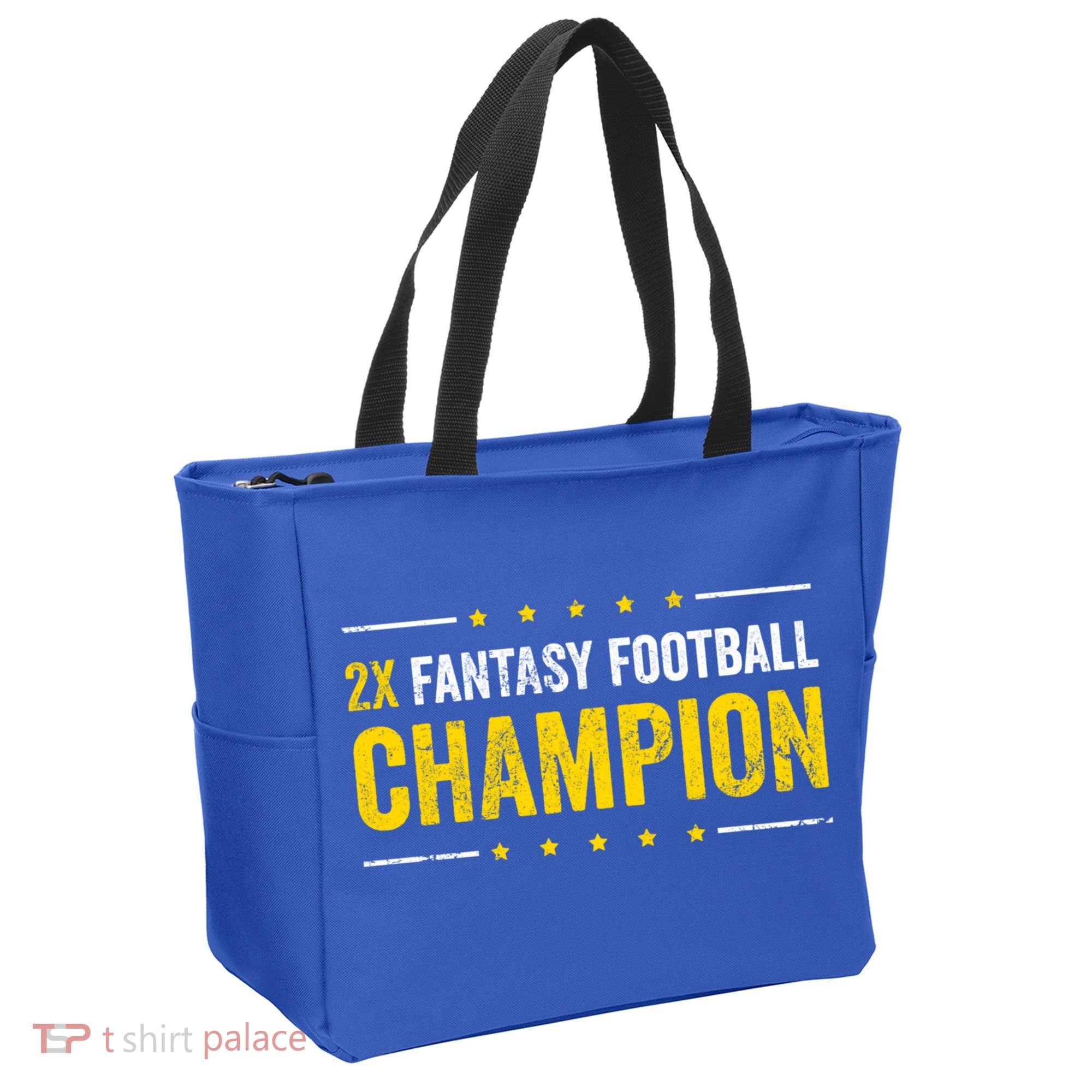 Fantasy Football 2 Time Winner Champ Champion Cool Gift Tote Bag