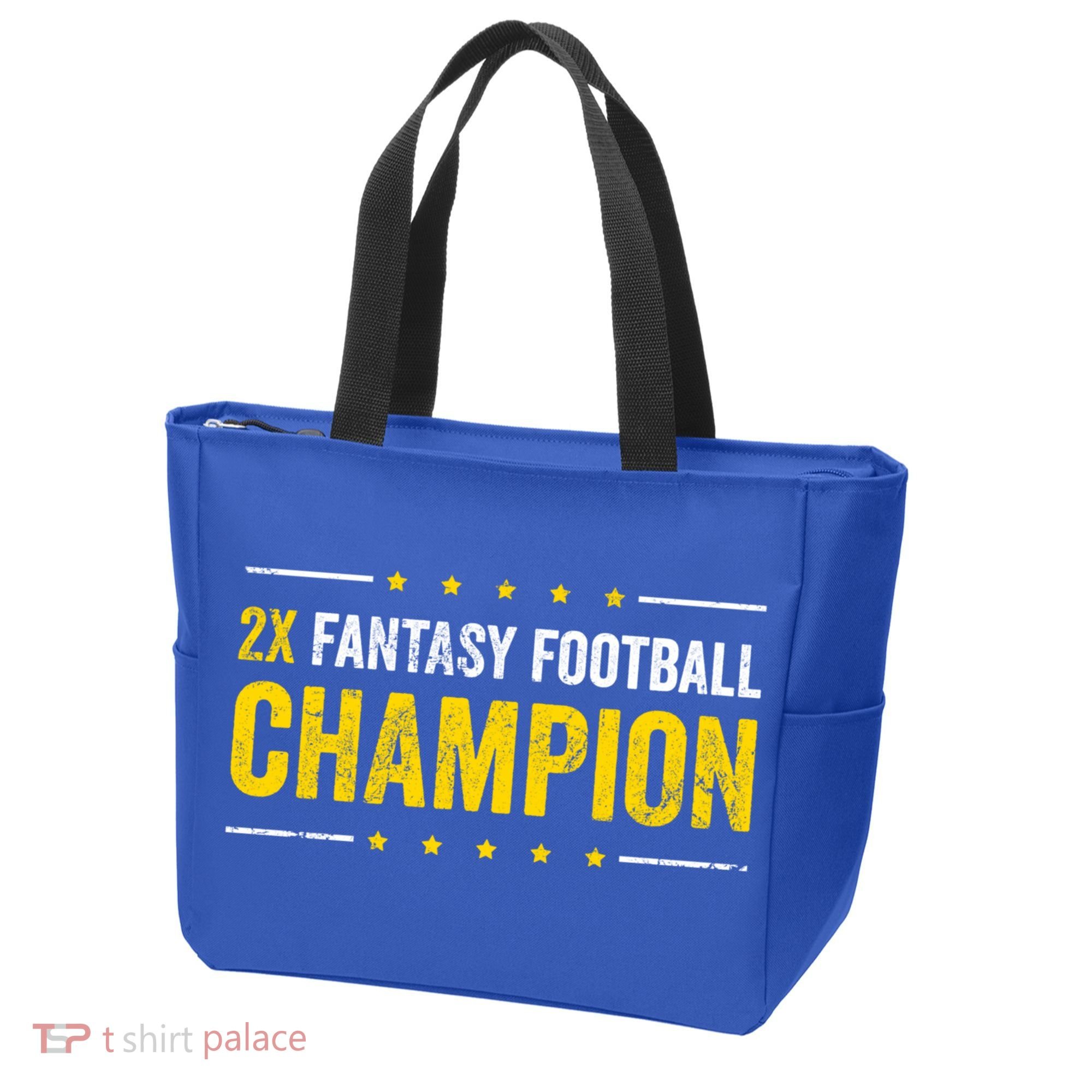 Fantasy Football 2 Time Winner Champ Champion Cool Gift Tote Bag