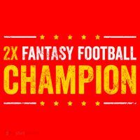 Fantasy Football 2 Time Winner Champ Champion Cool Gift Santa Hat thumb 1