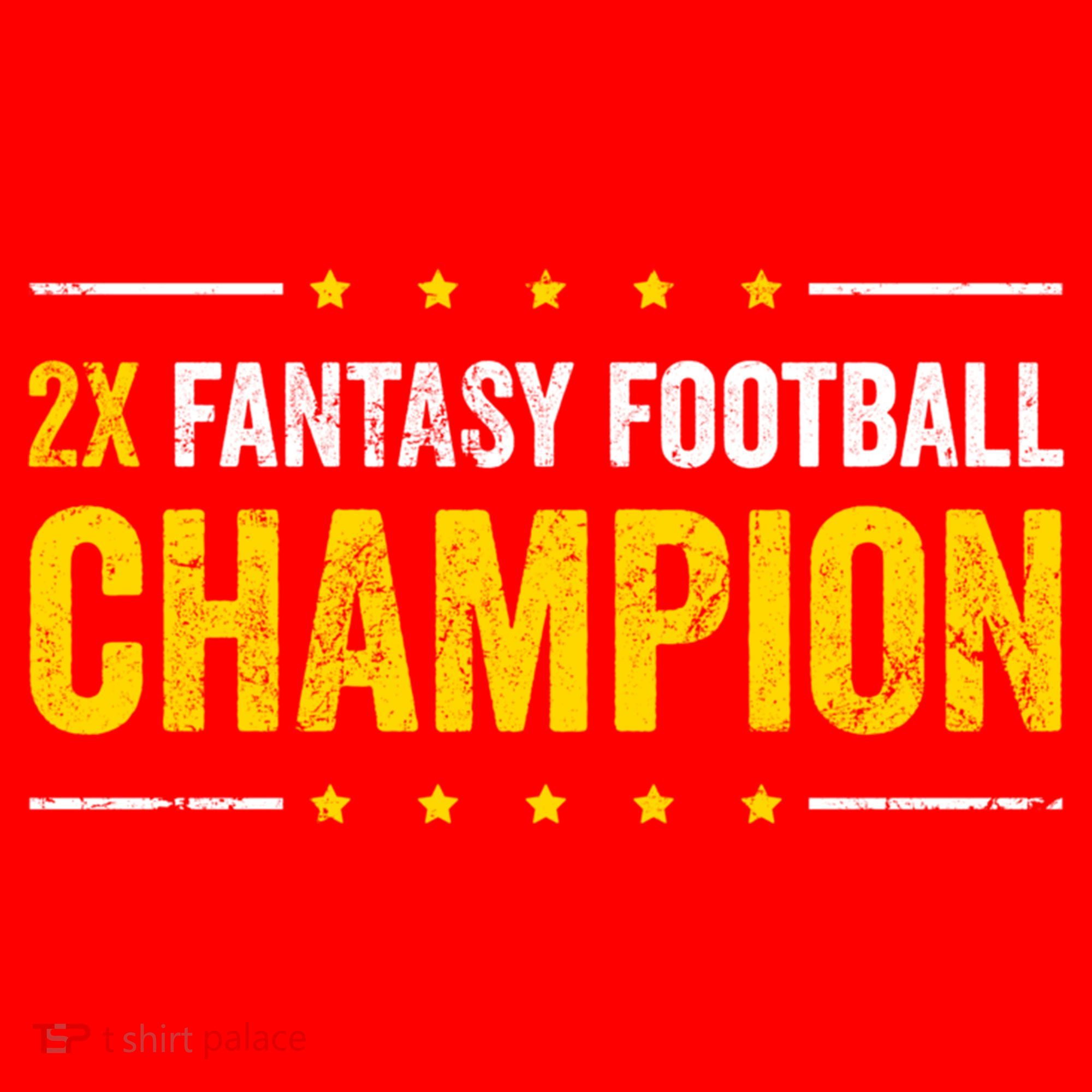 Fantasy Football 2 Time Winner Champ Champion Cool Gift Santa Hat