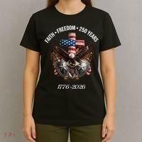 Faith Freedom 250 Years 1776-2026 Independence T-Shirt thumb 4