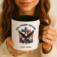 Faith Freedom 250 Years 1776-2026 Independence Coffee Mug thumb 3
