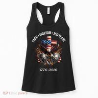 Faith Freedom 250 Years 1776-2026 Independence Women's Tank Top thumb 0