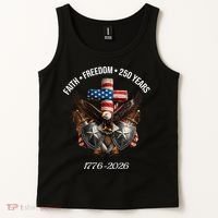 Faith Freedom 250 Years 1776-2026 Independence Tank Top thumb 2