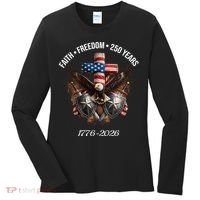 Faith Freedom 250 Years 1776-2026 Independence Women's Long Sleeve Shirt thumb 0