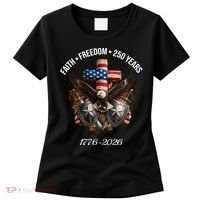 Faith Freedom 250 Years 1776-2026 Independence Women's T-Shirt thumb 0