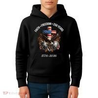 Faith Freedom 250 Years 1776-2026 Independence Kids Hoodie thumb 4