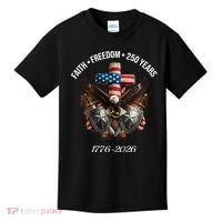 Faith Freedom 250 Years 1776-2026 Independence Kids T-Shirt thumb 0
