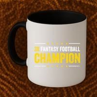 Fantasy Football 3 Time Winner Champ Champion Gift Coffee Mug thumb 2