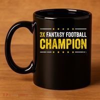 Fantasy Football 3 Time Winner Champ Champion Gift 11oz C Handle Ceramic Mug thumb 4