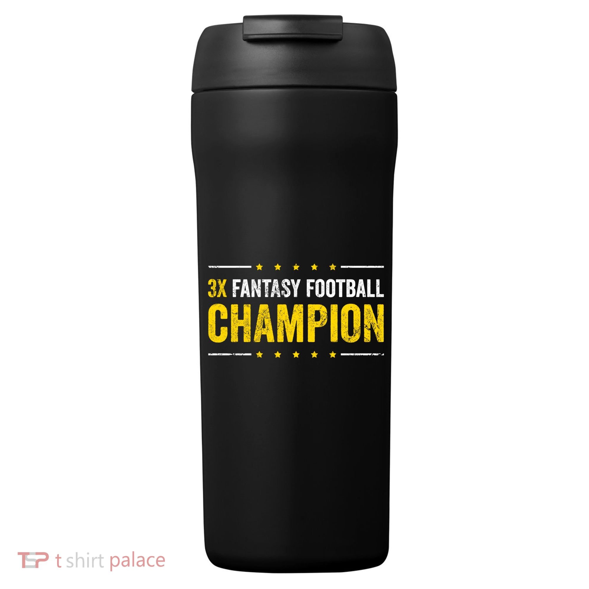 Fantasy Football 3 Time Winner Champ Champion Gift 24oz Duet Stainless Steel Tumbler